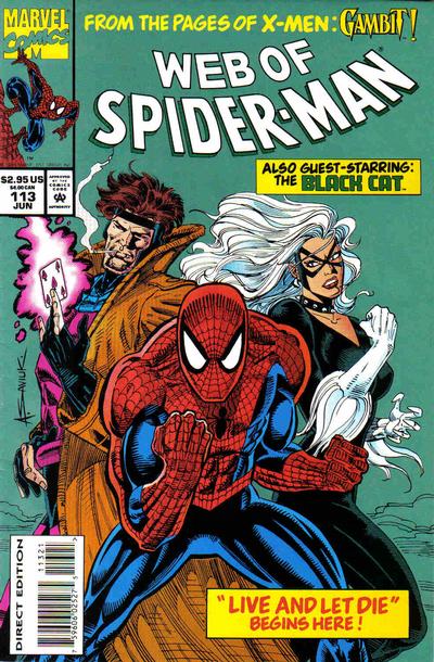 Web of Spider-Man #113 [Direct Edition - Deluxe](1985)-Near Mint (9.2 - 9.8)