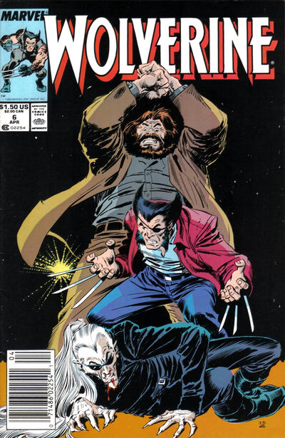 Wolverine #6 [Newsstand](1988)-Fine (5.5 – 7)