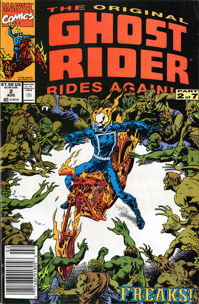 The Original Ghost Rider Rides Again #2 [Newsstand](1991)-Fine (5.5 – 7)