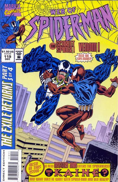 Web of Spider-Man #119 [Direct Edition-Unbagged](1985)-Fine (5.5 – 7)