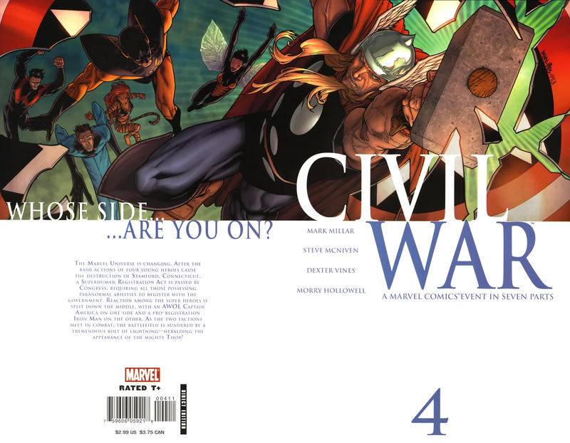 Civil War #4 [Standard Cover]-Very Fine (7.5 – 9) Death of Black Goliath, Bill Foster