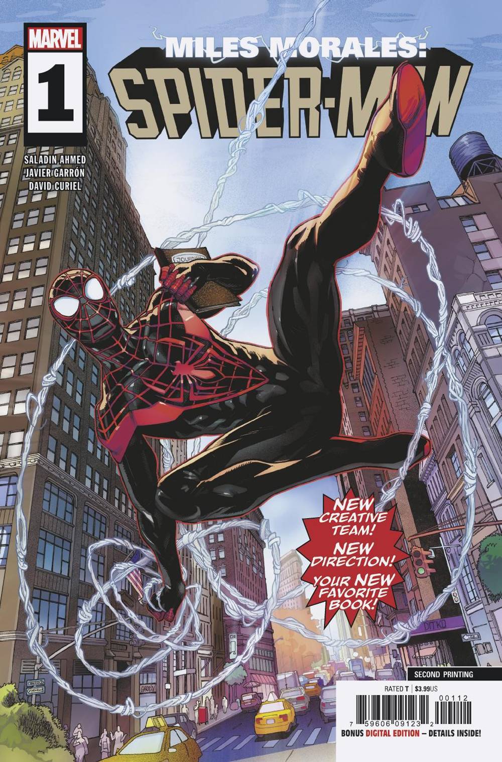 Miles Morales: Spider-Man #1 2nd Printing Garron Variant (2019)