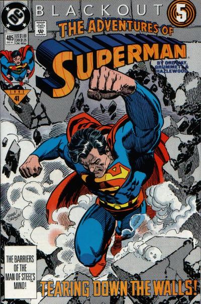 Adventures of Superman #485 [Direct]-Very Fine (7.5 – 9)