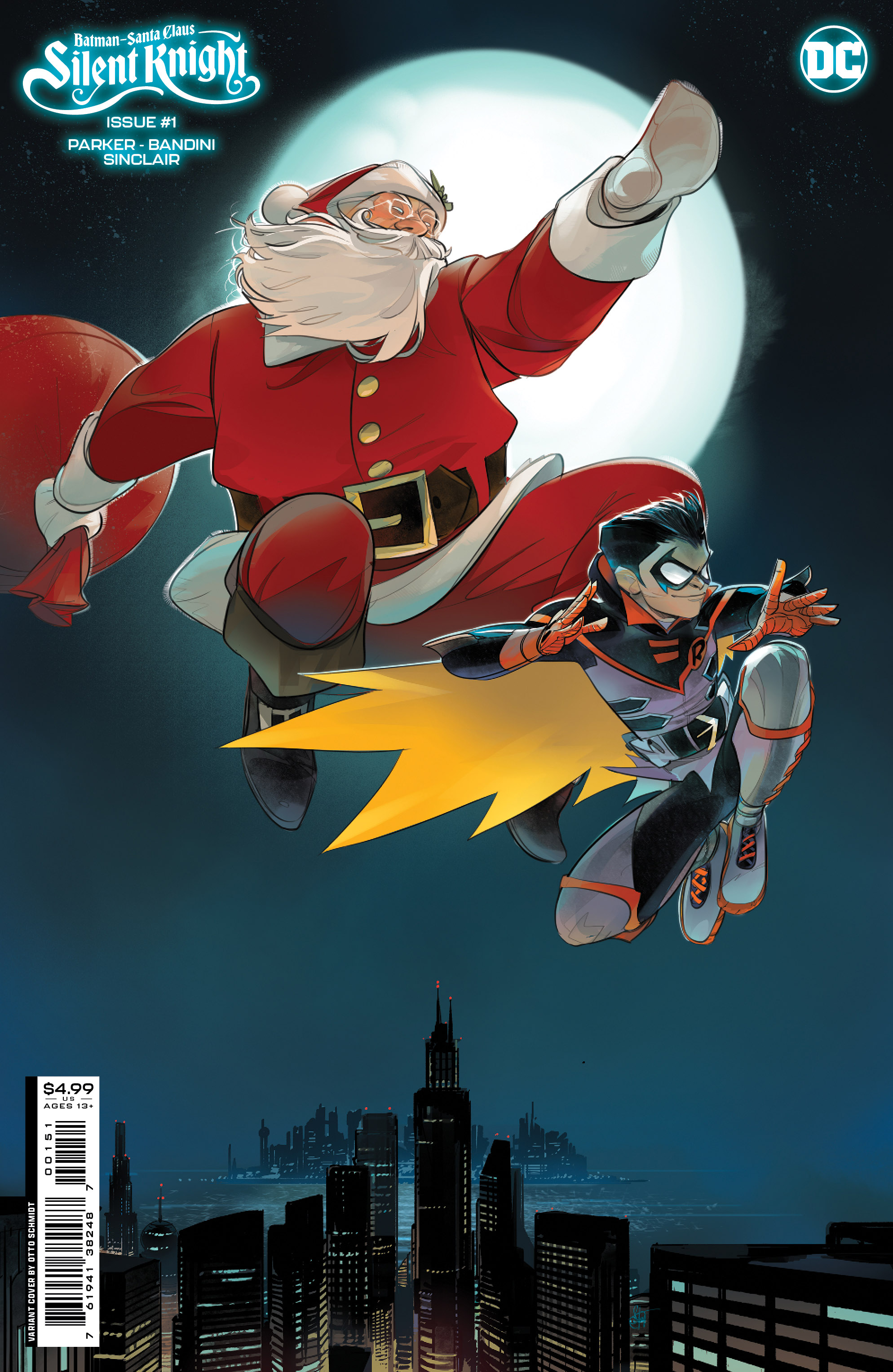 Batman Santa Claus Silent Knight #1 Cover C Otto Schmidt Card Stock Variant (Of 4)