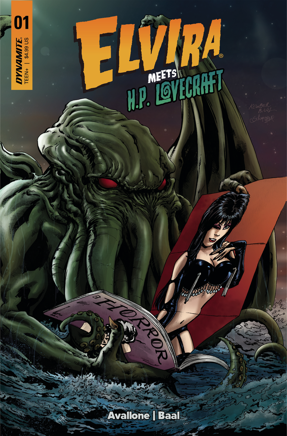 Elvira Meets HP Lovecraft #1 Cover B Baal