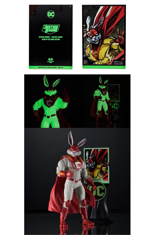 *Pre-Order* DC Multiverse Captain Carrot Glow In The Dark Gold Label Edition