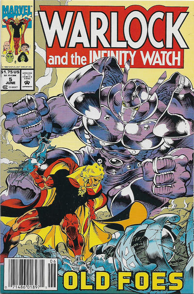 Warlock And The Infinity Watch #5 [Newsstand]-Very Fine