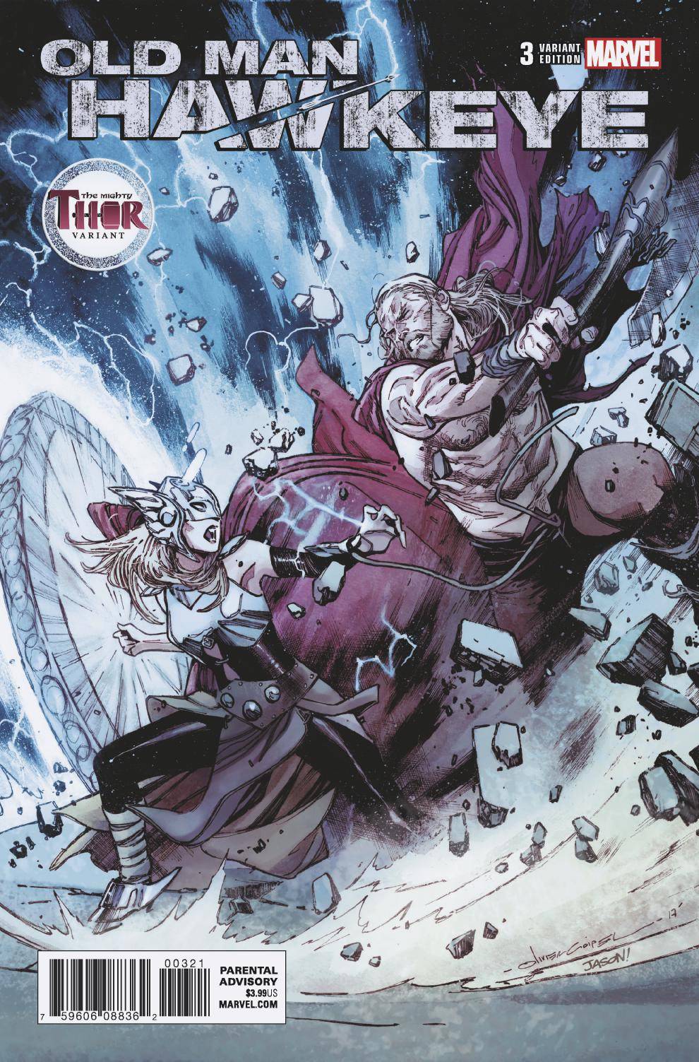 Old Man Hawkeye #3 Gated Mighty Thor Variant Olivier Coipel