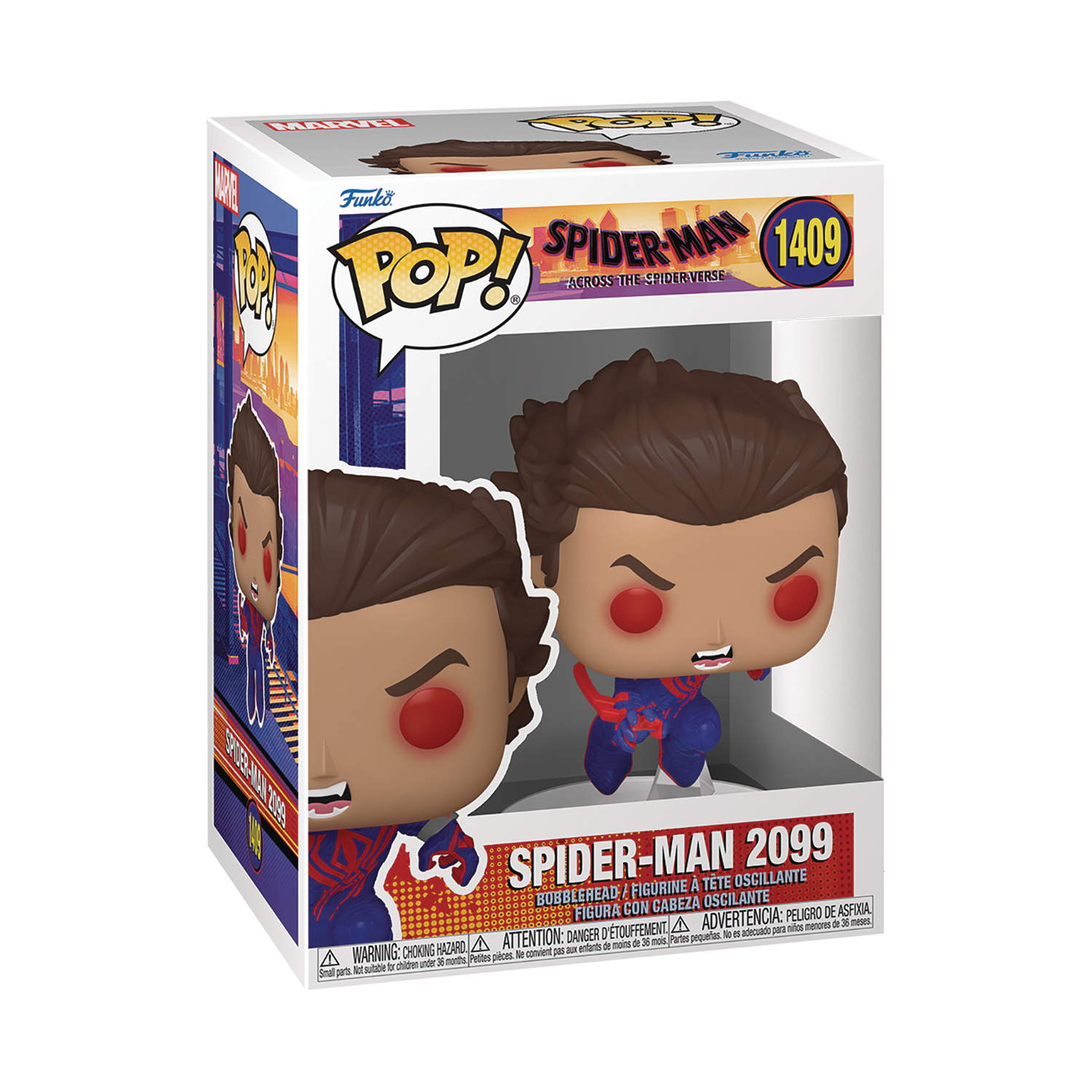 Spider-Man: Across The Spider-Verse Spider-Man 2099 Unmasked Funko Pop! Vinyl Figure #1409