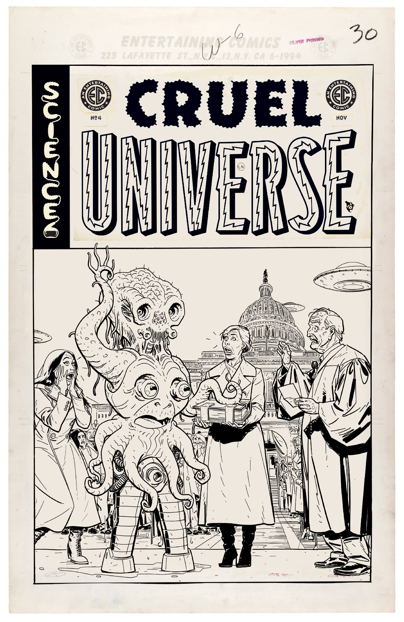 EC Cruel Universe #4 Cover D 1 for 20 Incentive Kano Black & White Artist Edition Variant (Mature) (Of 5)