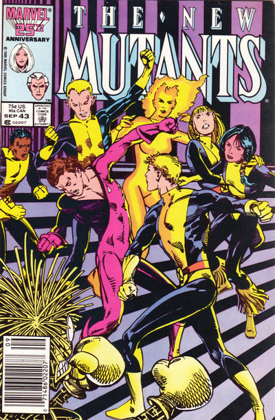 The New Mutants #43 [Newsstand]-Very Good (3.5 – 5)