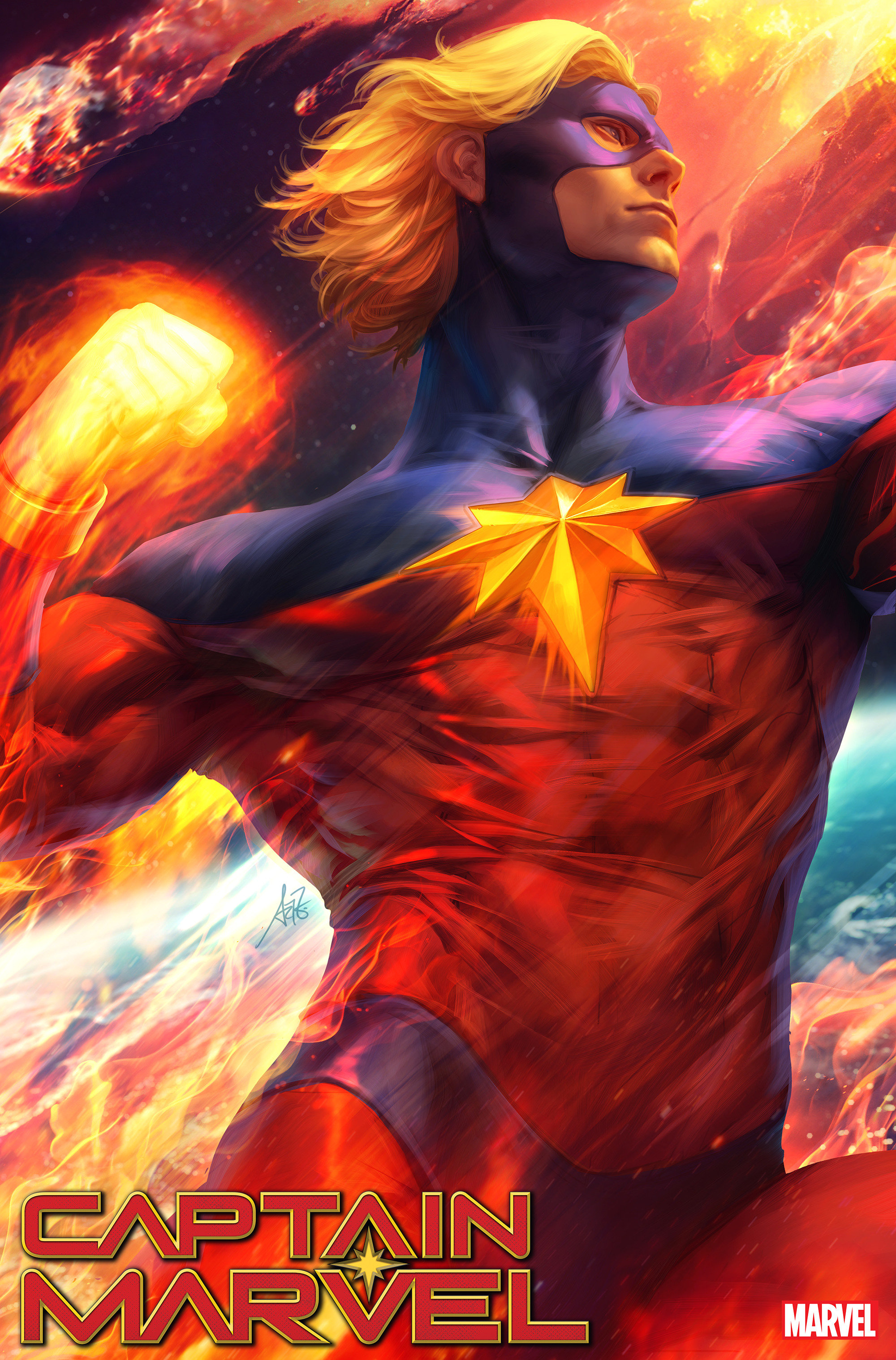 Captain Marvel #34 Artgerm Teaser Variant (2019)