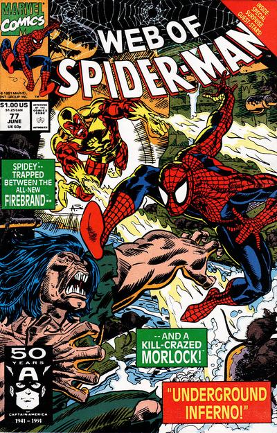 Web of Spider-Man #77 [Direct](1985)-Very Fine (7.5 – 9)