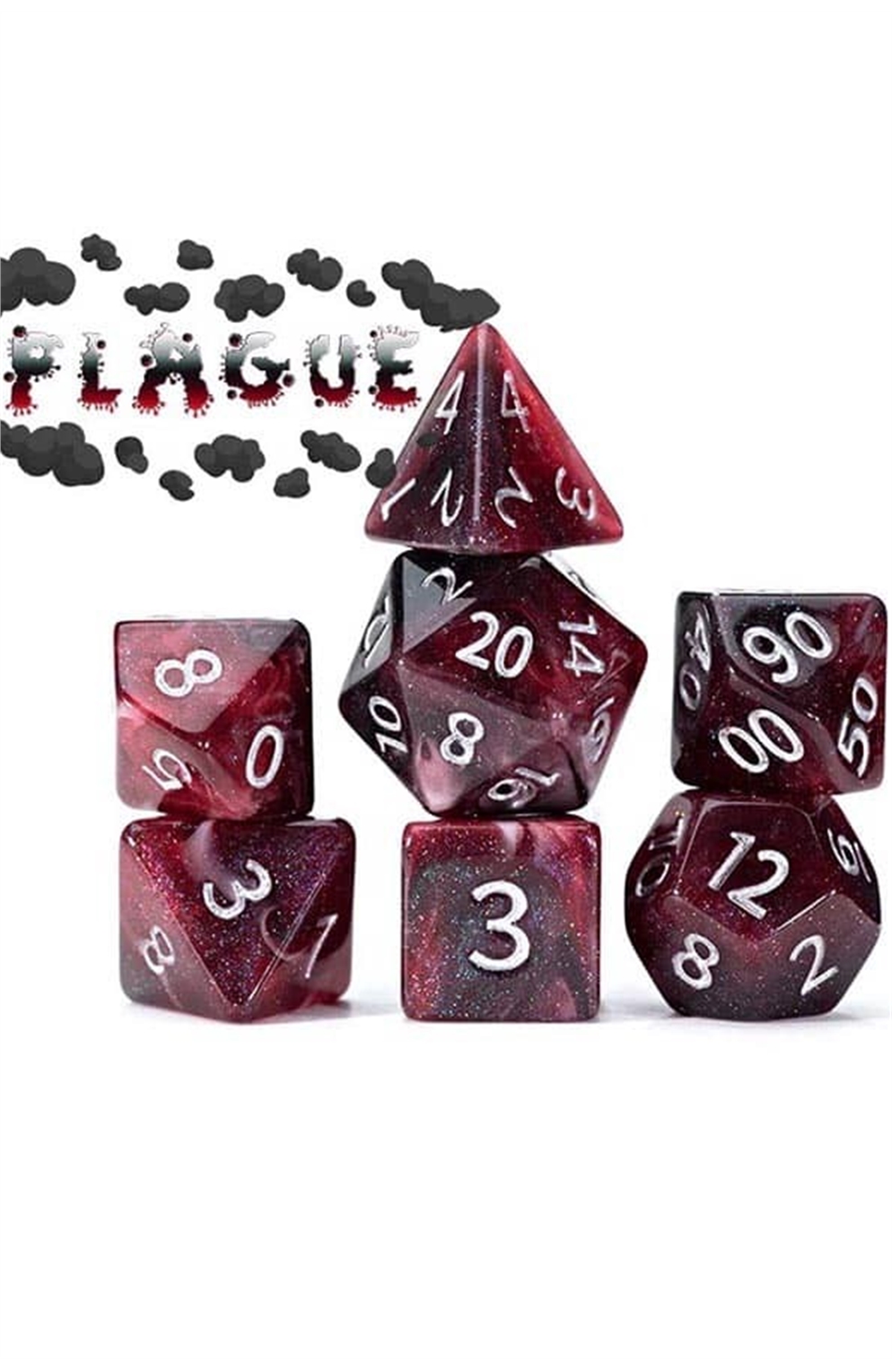 Gare Keeper Aether Dice: Plague (Set of 7)