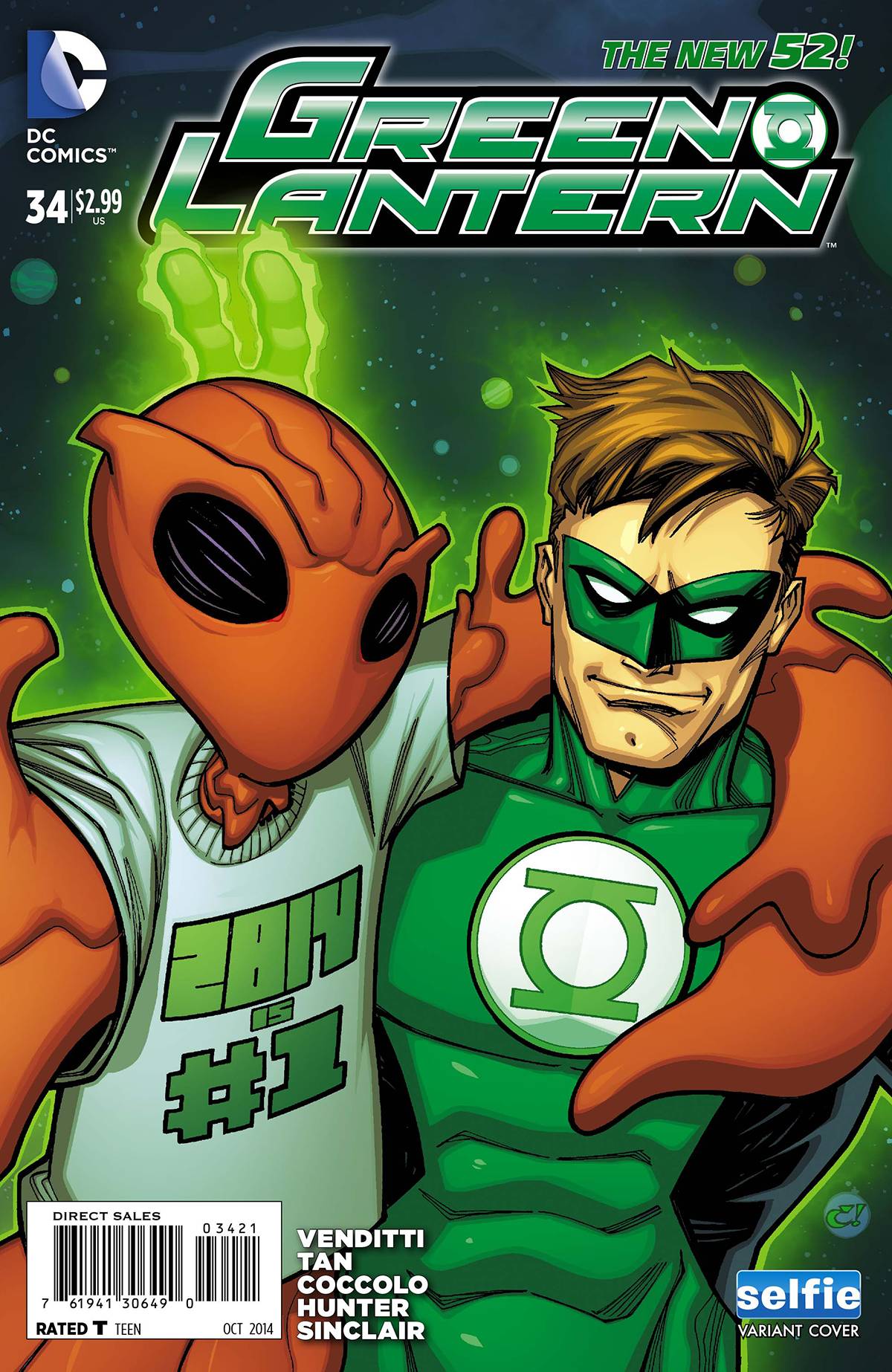 Green Lantern #34 DC Universe Selfie Variant Edition (2011)