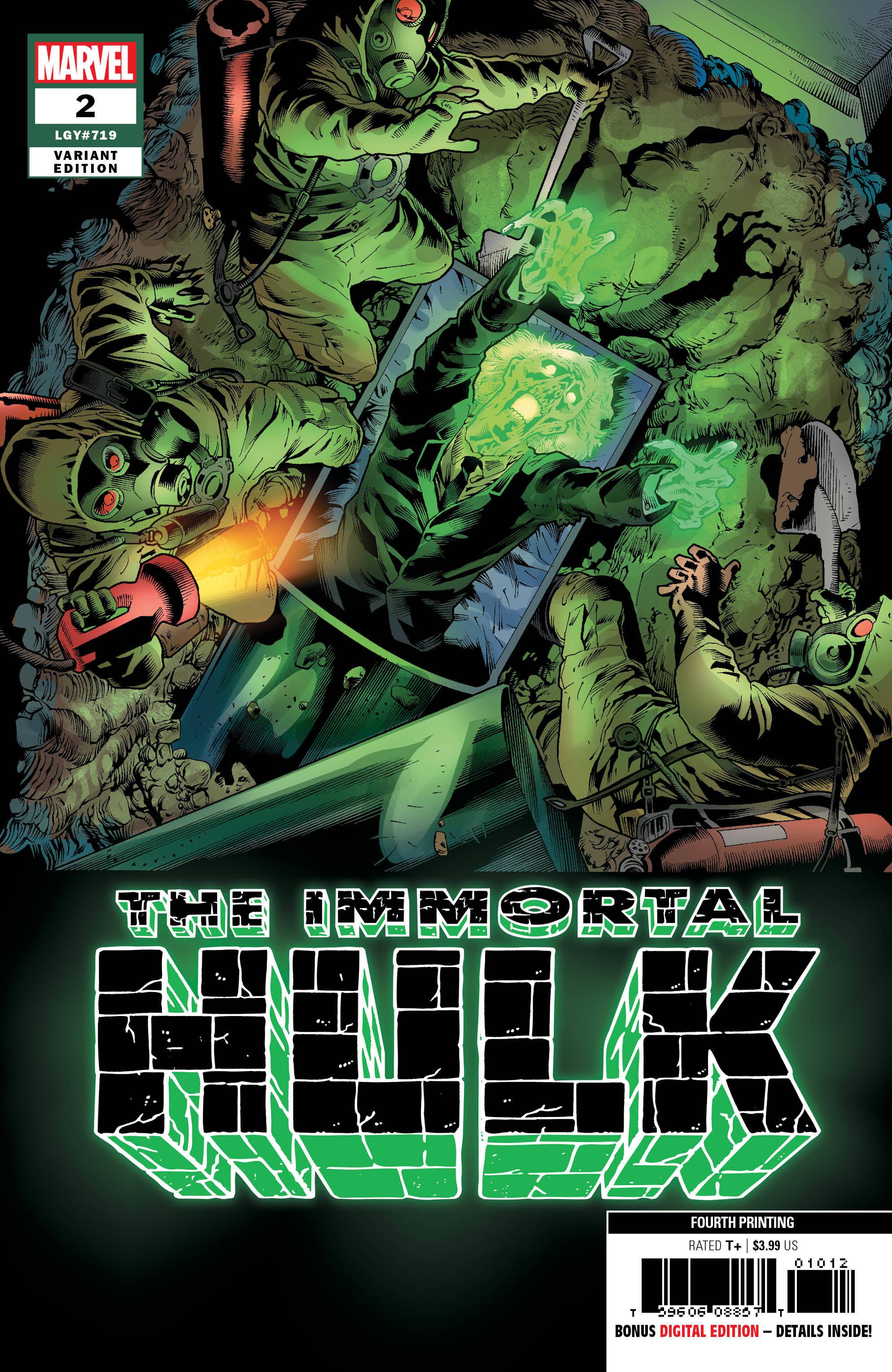 Immortal Hulk #2 4th Printing Bennett Variant (2018)