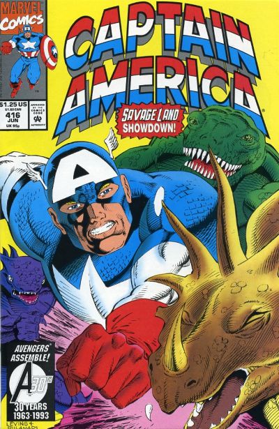 Captain America #416 [Direct] - Fn/Vf 7.0