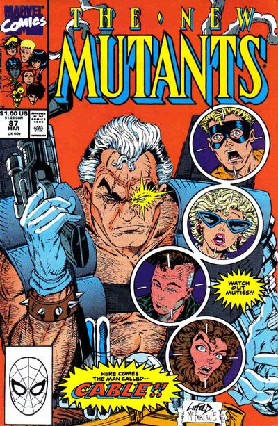 The New Mutants #87 [Newsstand]-Very Good (3.5 – 5) 1st Full Appearance of Cable.