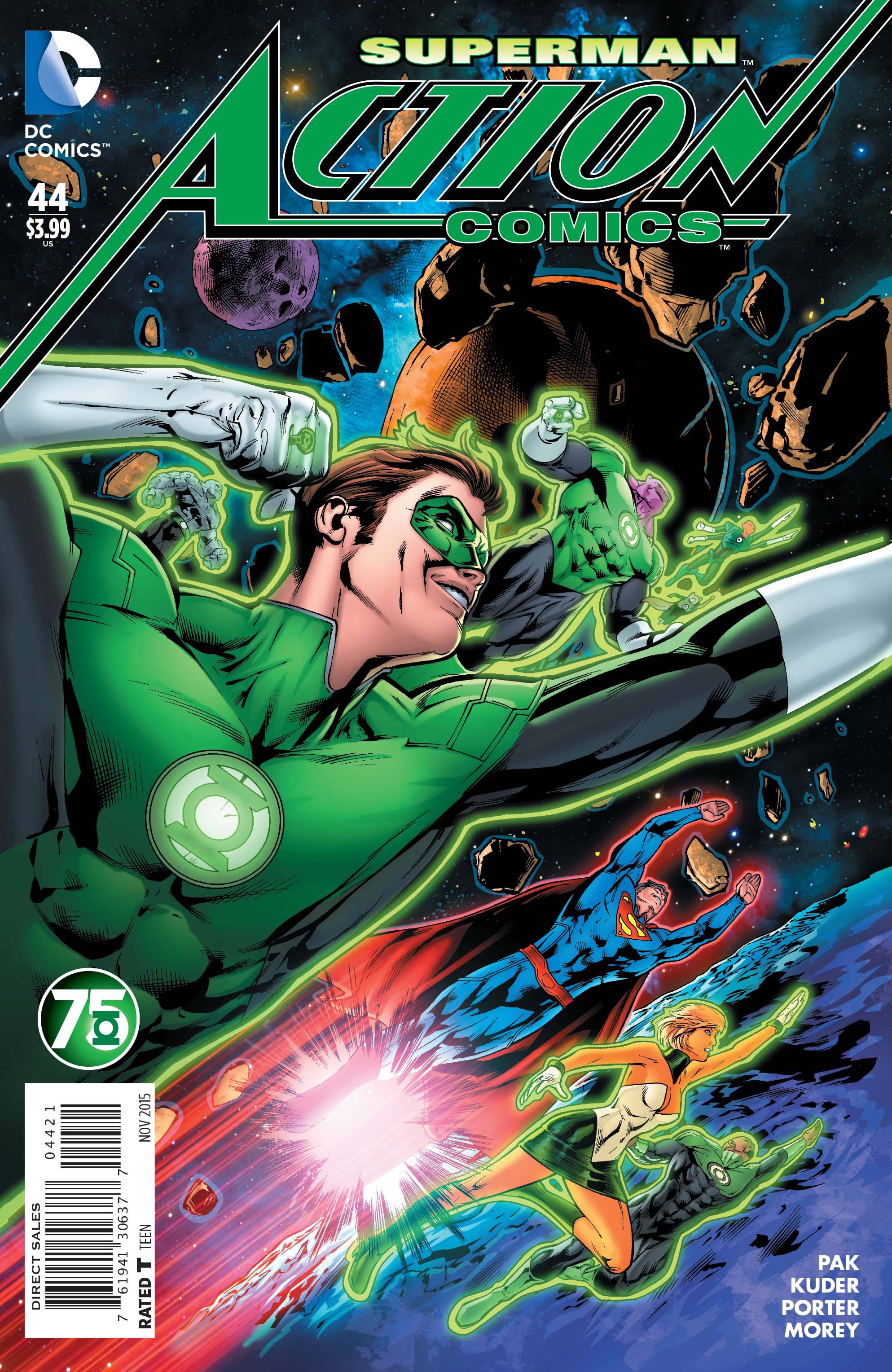 Action Comics #44 Green Lantern 75 Variant Edition (2011)