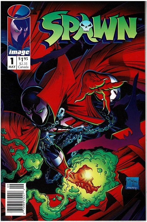 Spawn #1 [Newsstand]-Fine 