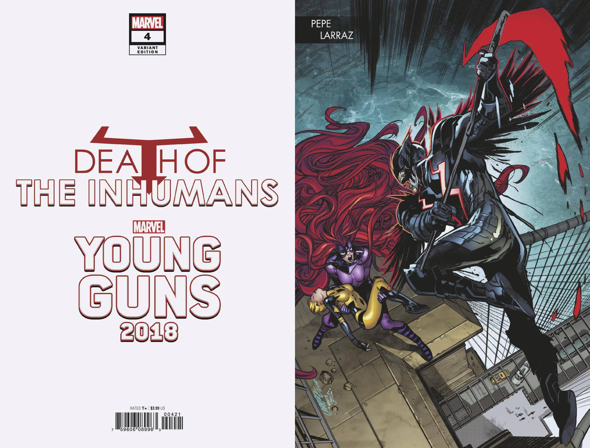 Death of Inhumans #4 Larraz Young Guns Connecting Variant (Of 5)