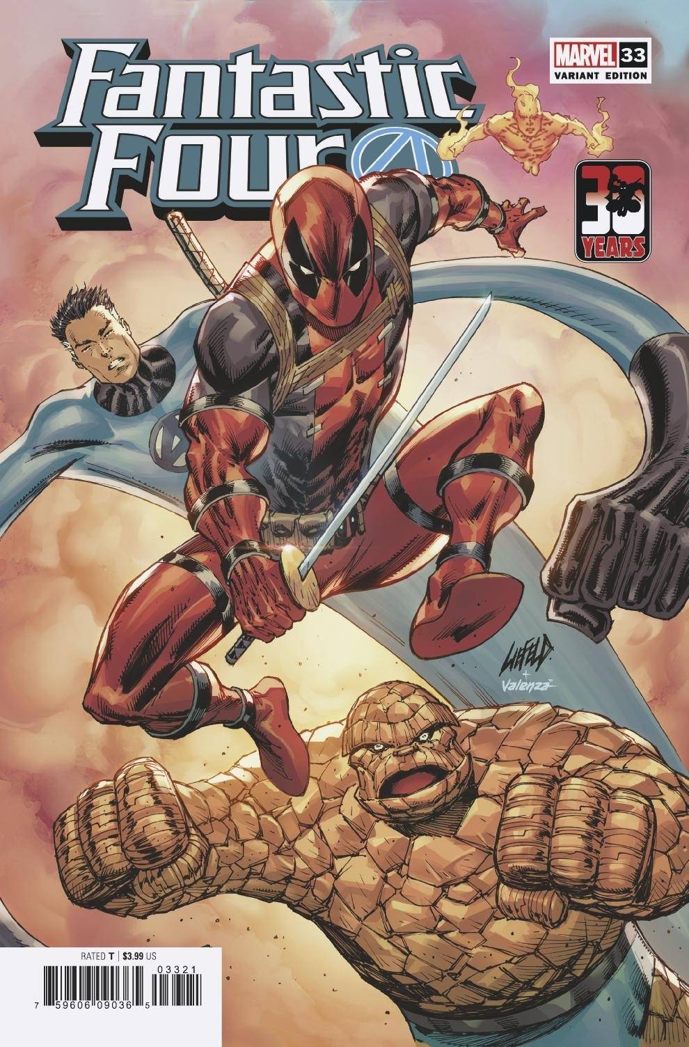 Fantastic Four #33 Liefeld Deadpool 30th Variant (2018)
