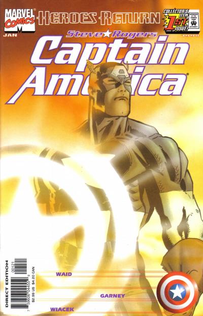 Captain America #1 (1998) [Sunburst Variant]-Fine (5.5 – 7)