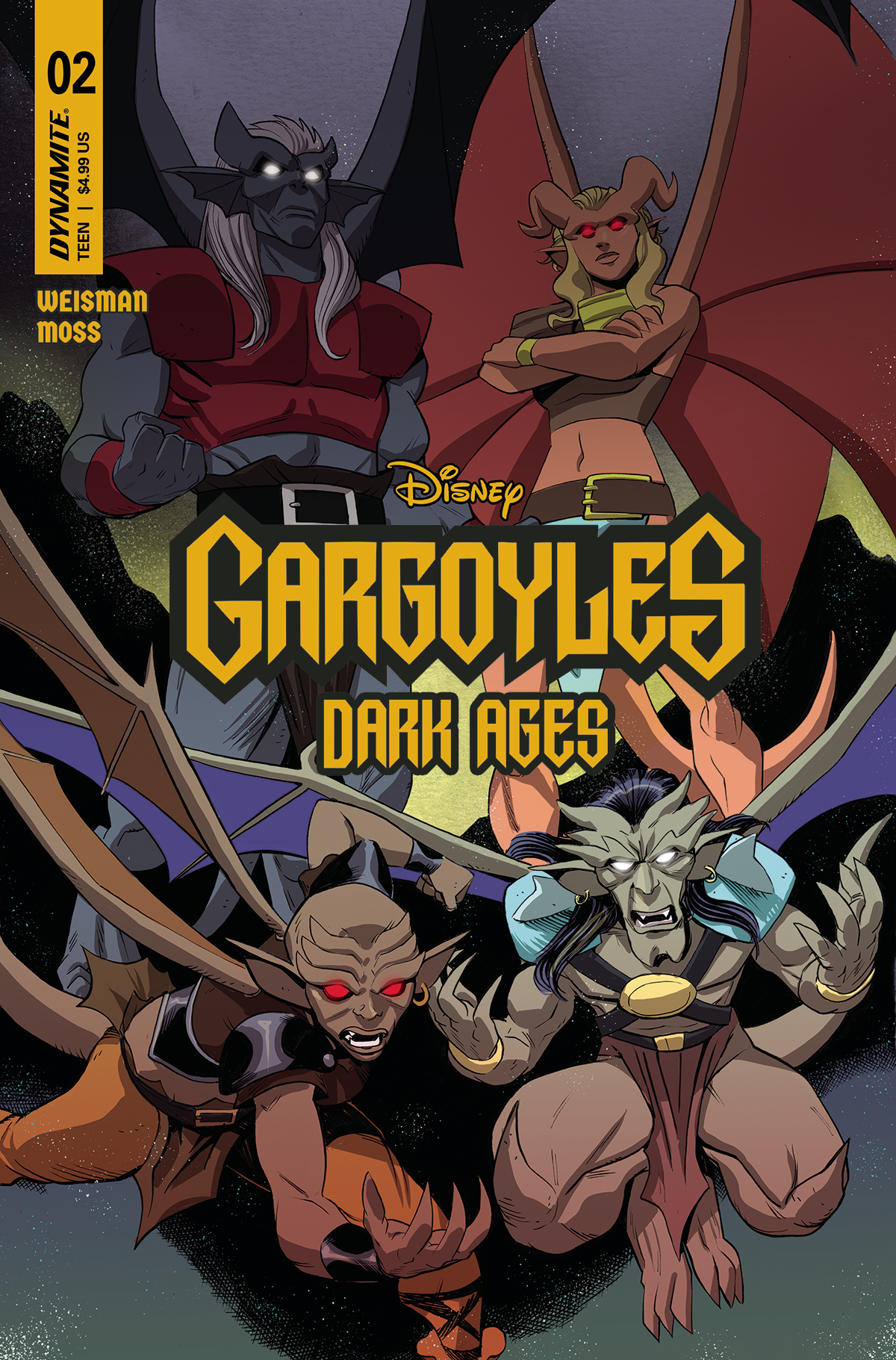 Gargoyles Dark Ages #2 Cover G 1 for 10 Incentive Moss Original