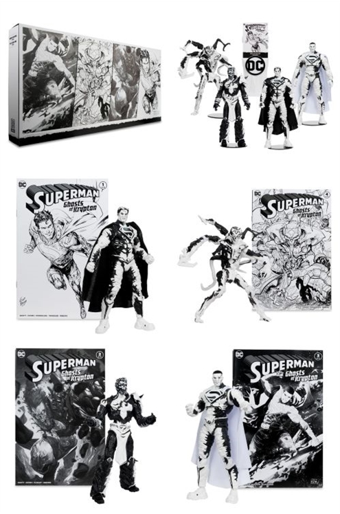 DC Direct Page Punchers & Comic Book Superman Sketch Edition 4-Pack