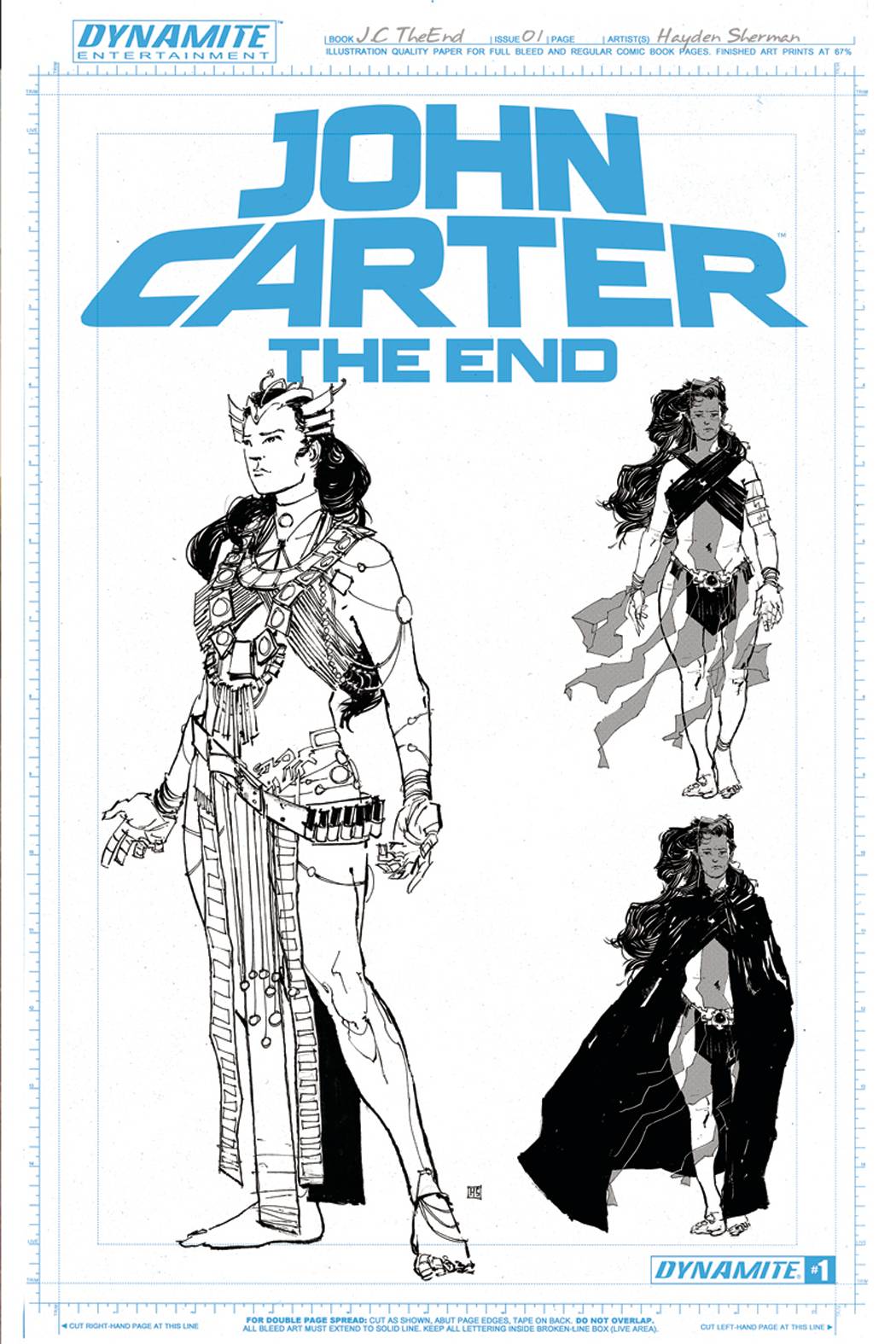 John Carter The End #1 Cover F 1 for 10 Sherman Art Board Incentive