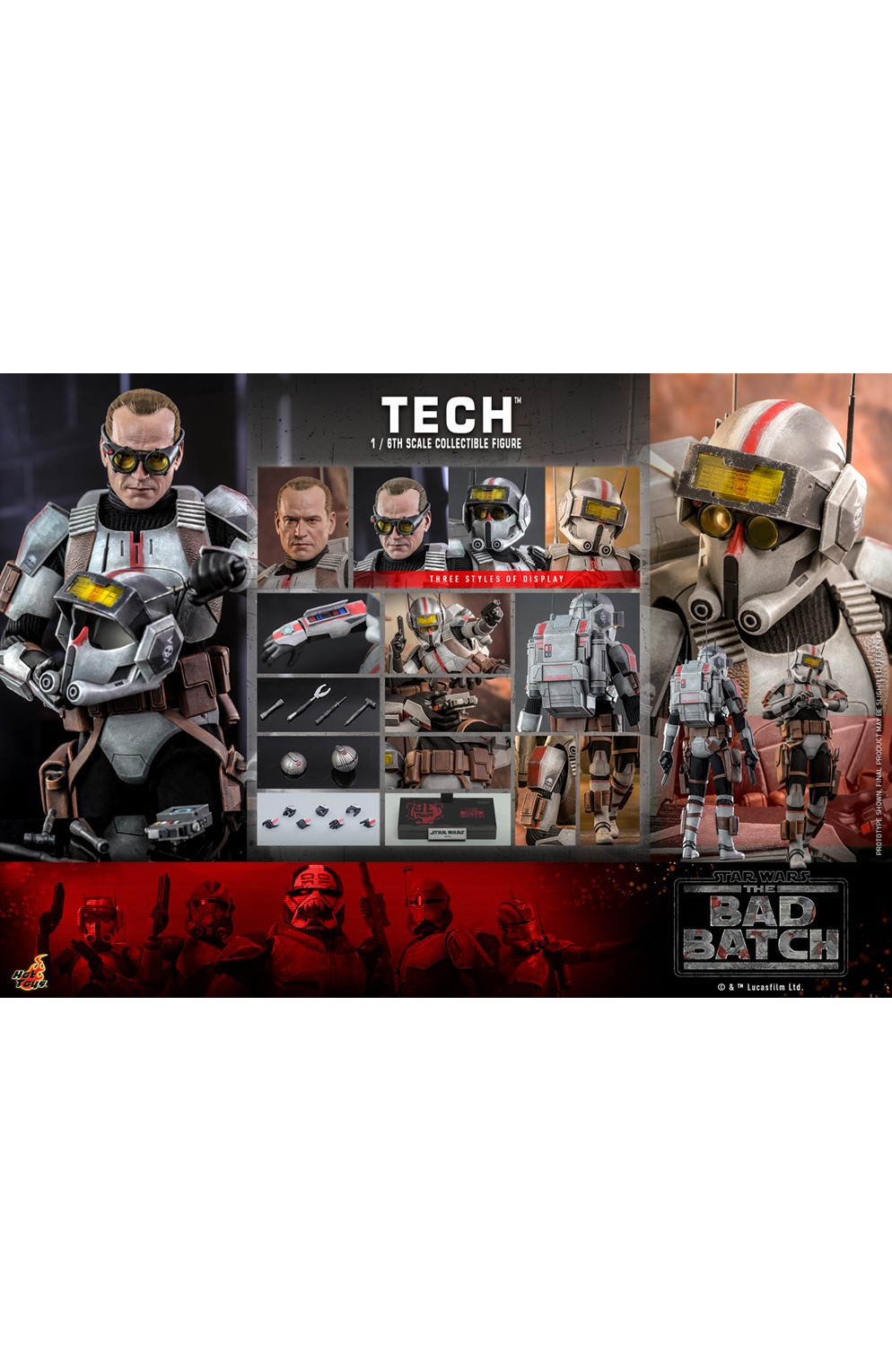 Tech (Star Wars The Bad Batch) Sixth Scale Figure