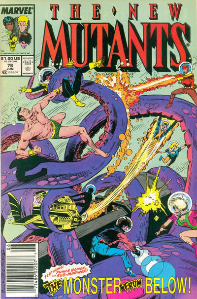 The New Mutants #76 [Newsstand]-Fine