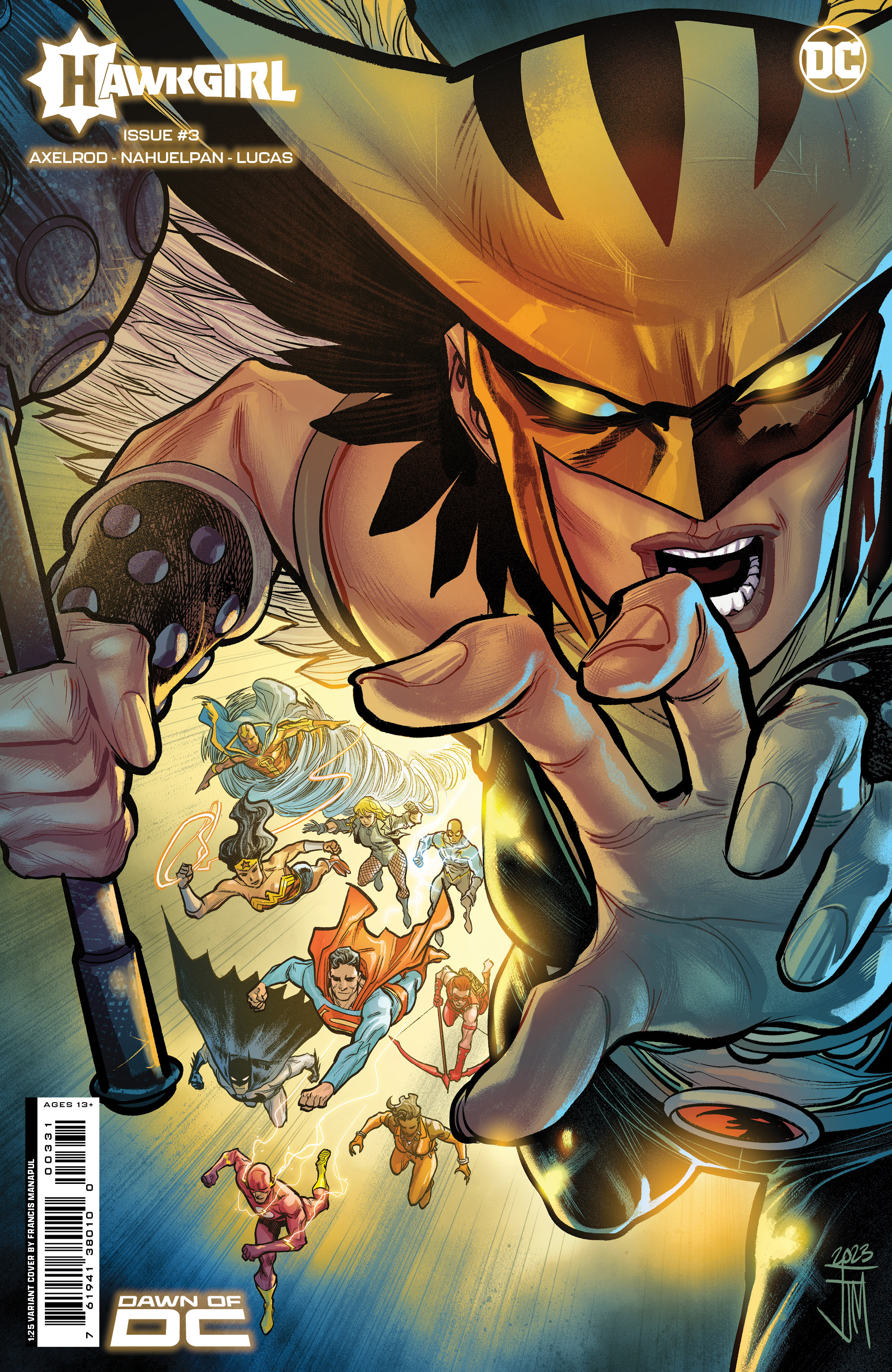 Hawkgirl #3 Cover D 1 for 25 Incentive Francis Manapul Card Stock Variant (Of 6)