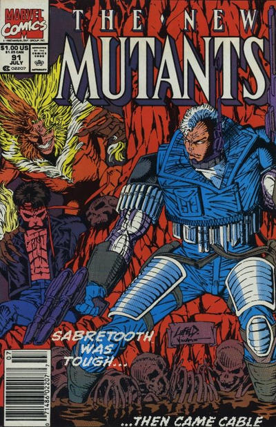 The New Mutants #91 [Newsstand] - Fn-