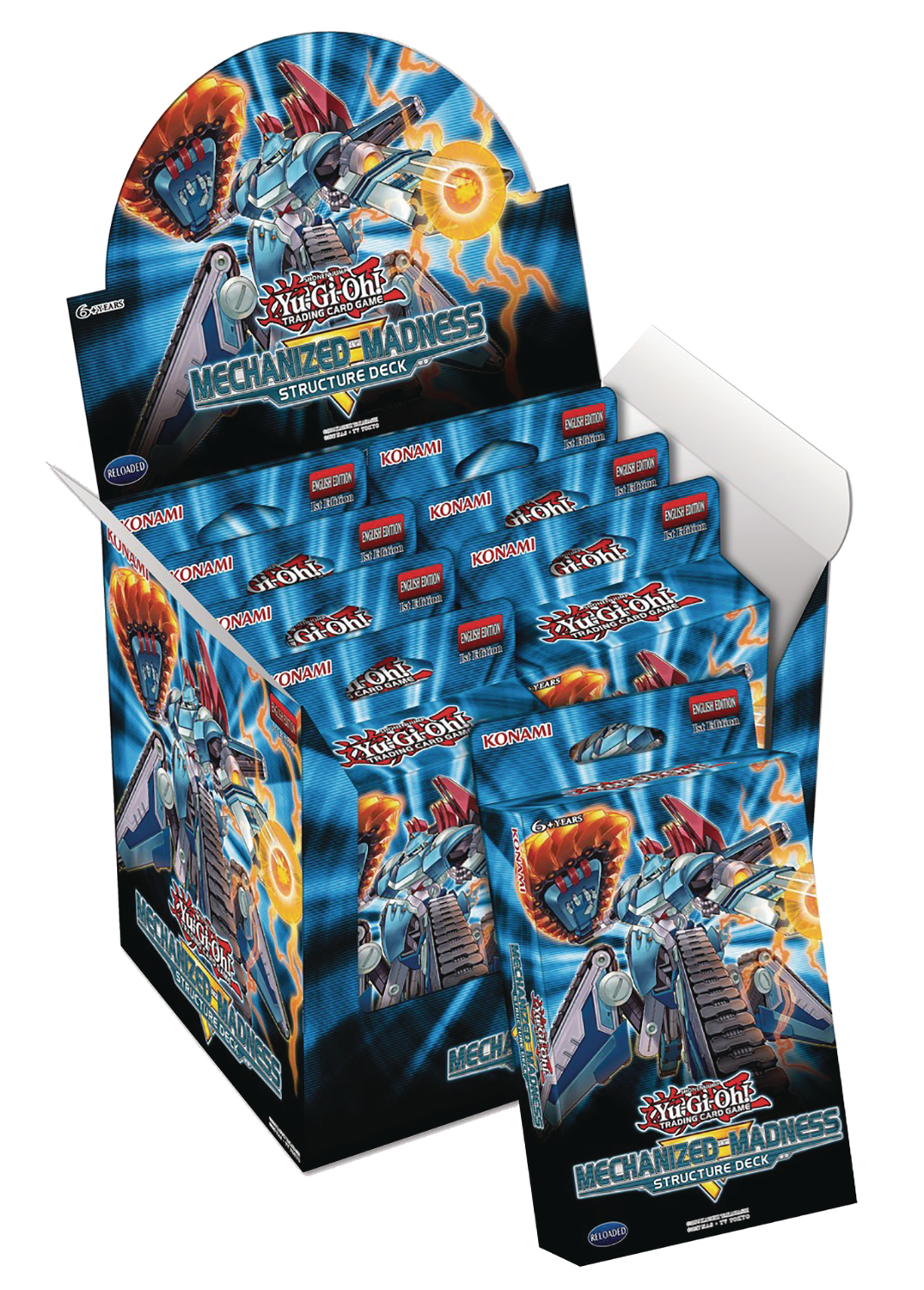 Yu-Gi-Oh! TCG Mechanized Madness Structure Deck Display (8Ct)