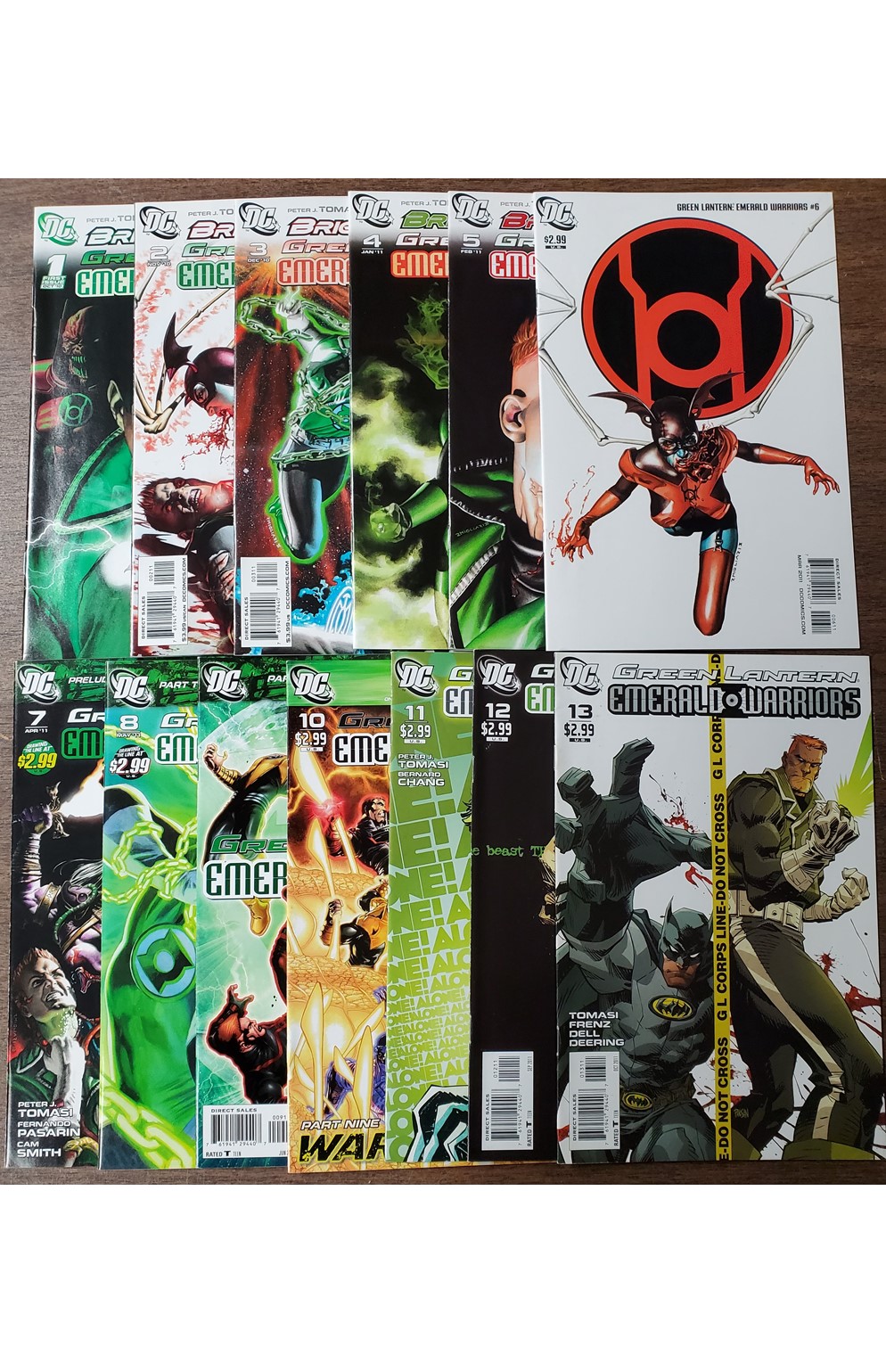 Green Lantern Emerald Warriors #1-13 (DC 2010) Set