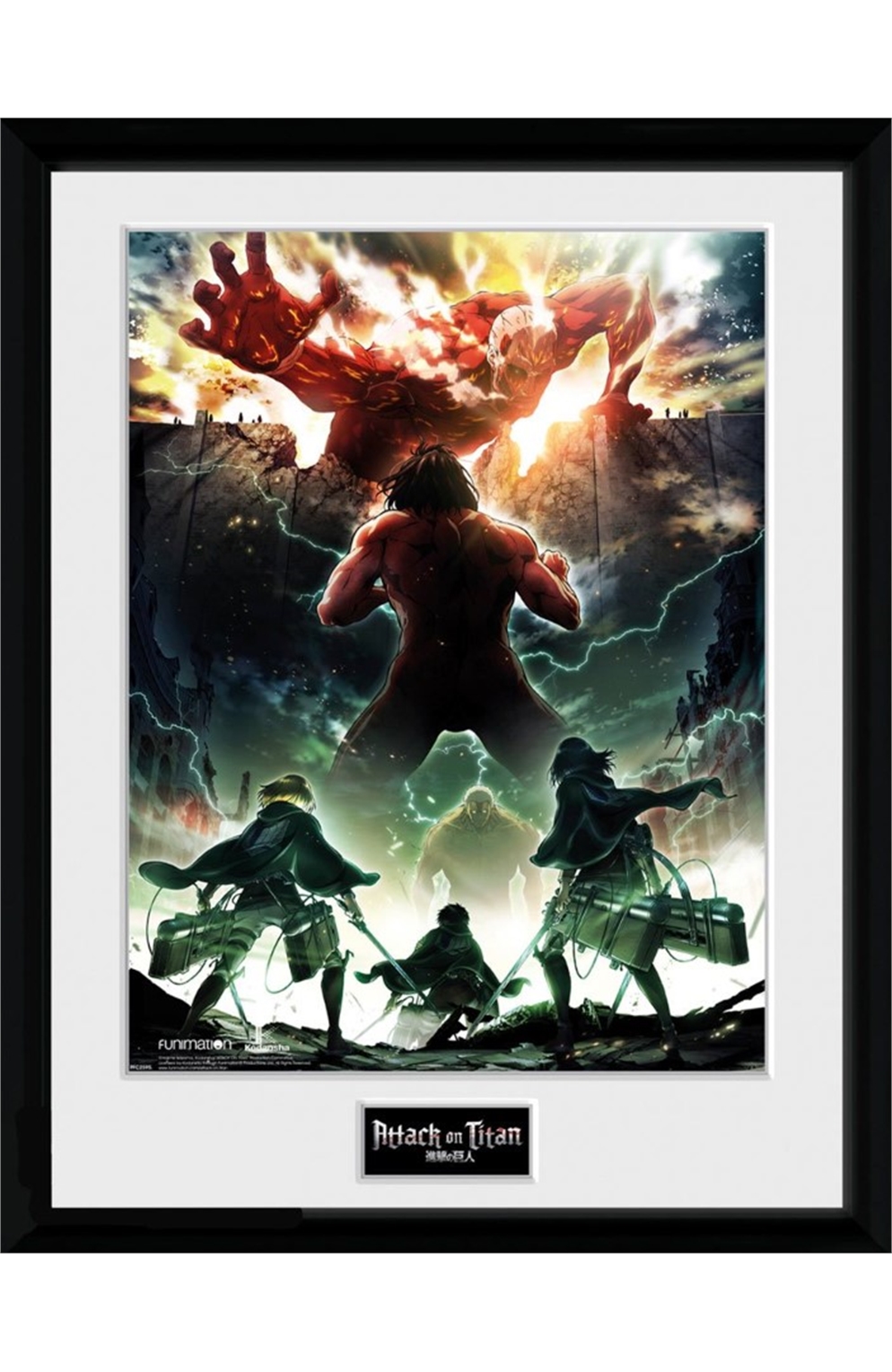 Attack On Titan Key Art Framed Poster