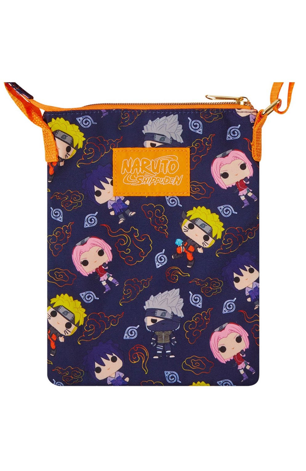 Naruto Pop! Group Print Crossbody Passport Bag