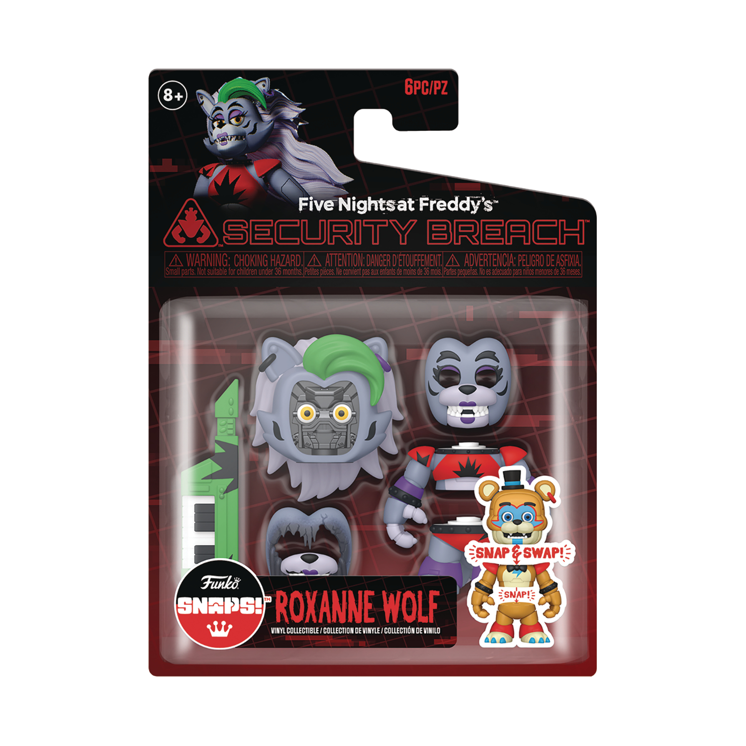 Five Nights At Freddy's Snap Rr Glamrock Roxanna Vinyl Figure