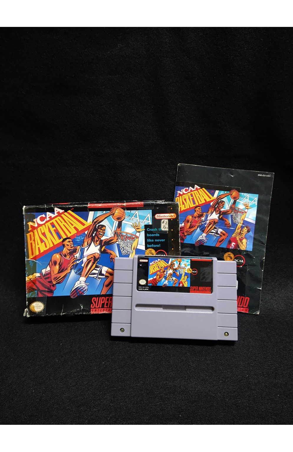 Super Nintendo Snes Ncaa Basketball In Box With Manual