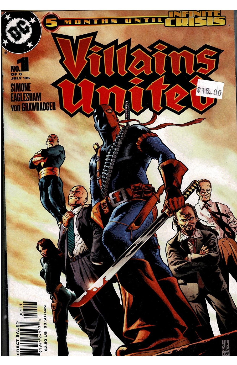 Villains United #1-6  Comic Pack