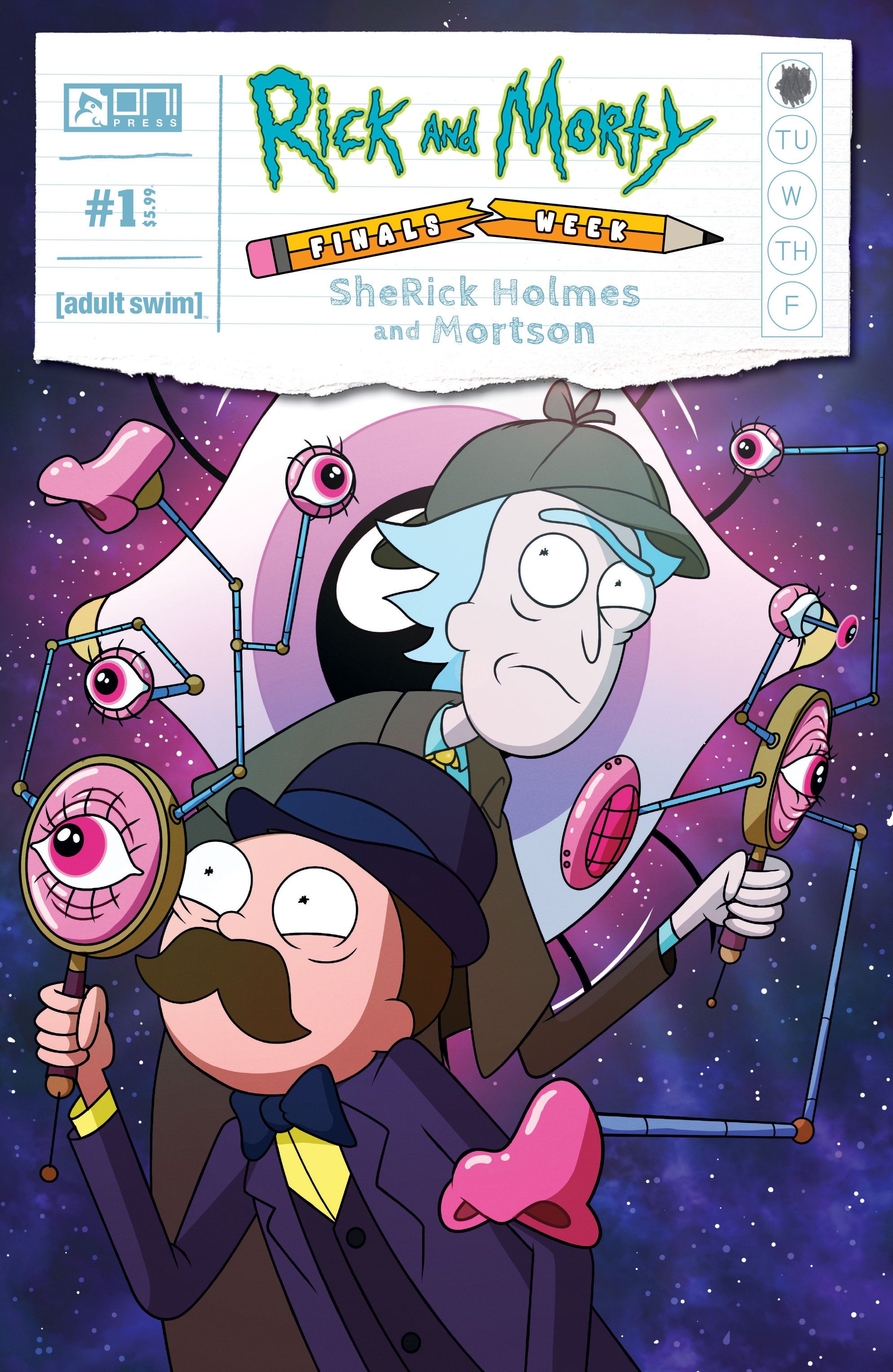 Rick and Morty Presents Finals Week Sherick Holmes and Mortson #1 Cover B Phil Murphy Variant (Of 5)