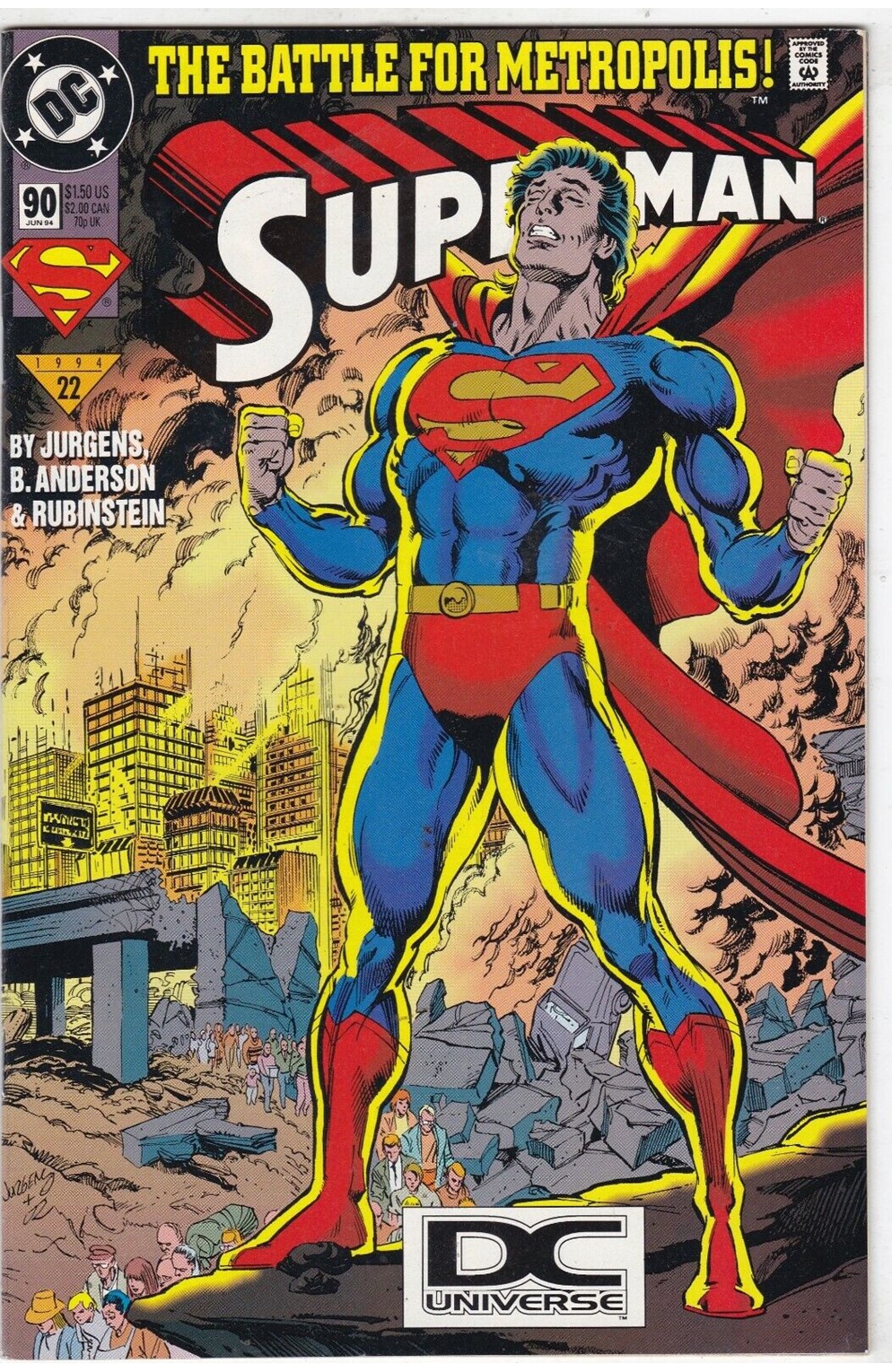 Superman Volume 2 # 90 DC Universe Logo