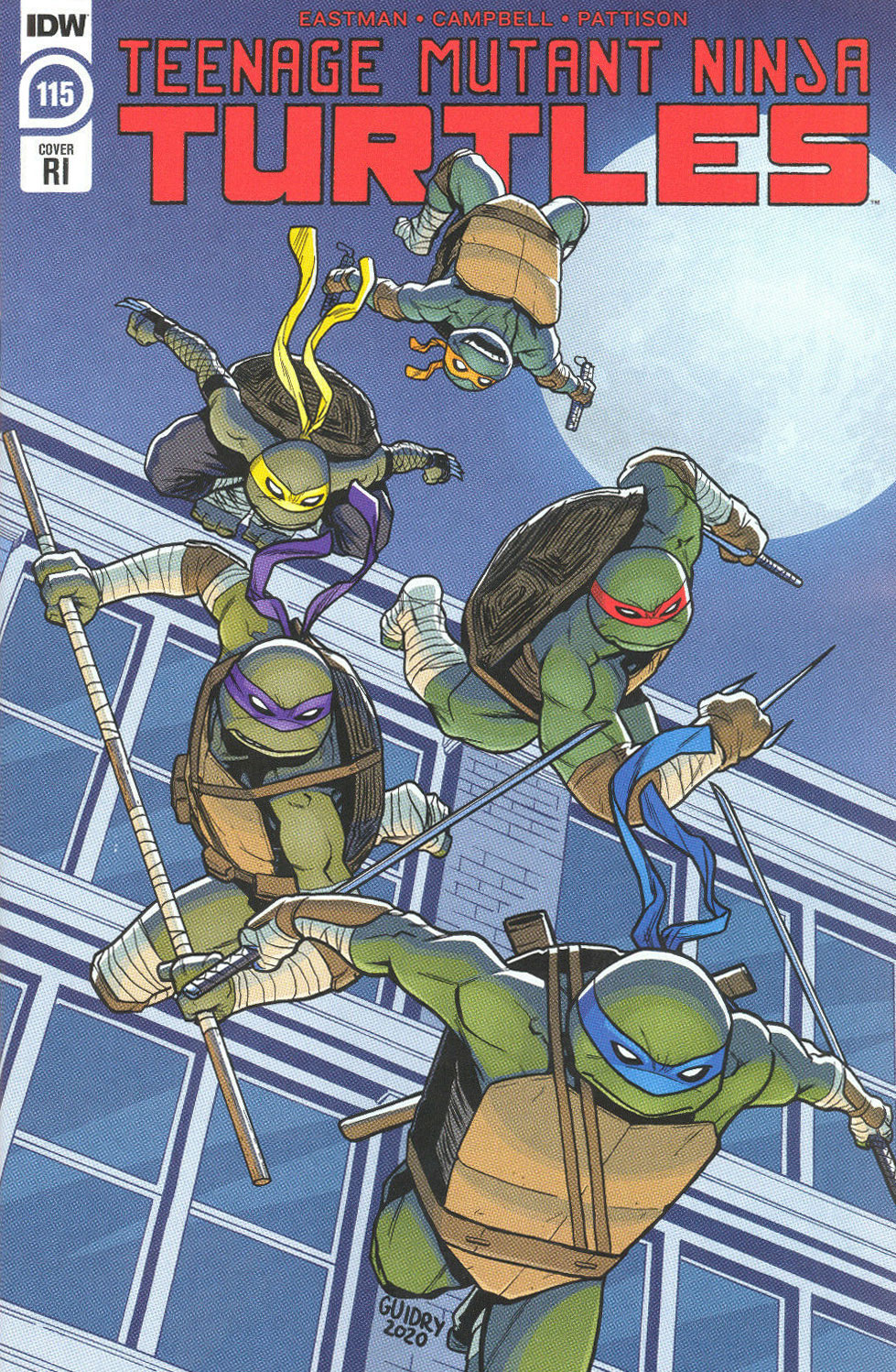 Teenage Mutant Ninja Turtles Ongoing #115 1 for 10 Incentive Gavin Guidry (2011)