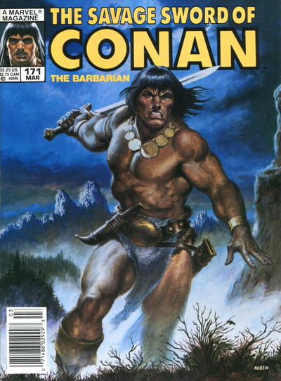 The Savage Sword of Conan #171 - Fn/Vf