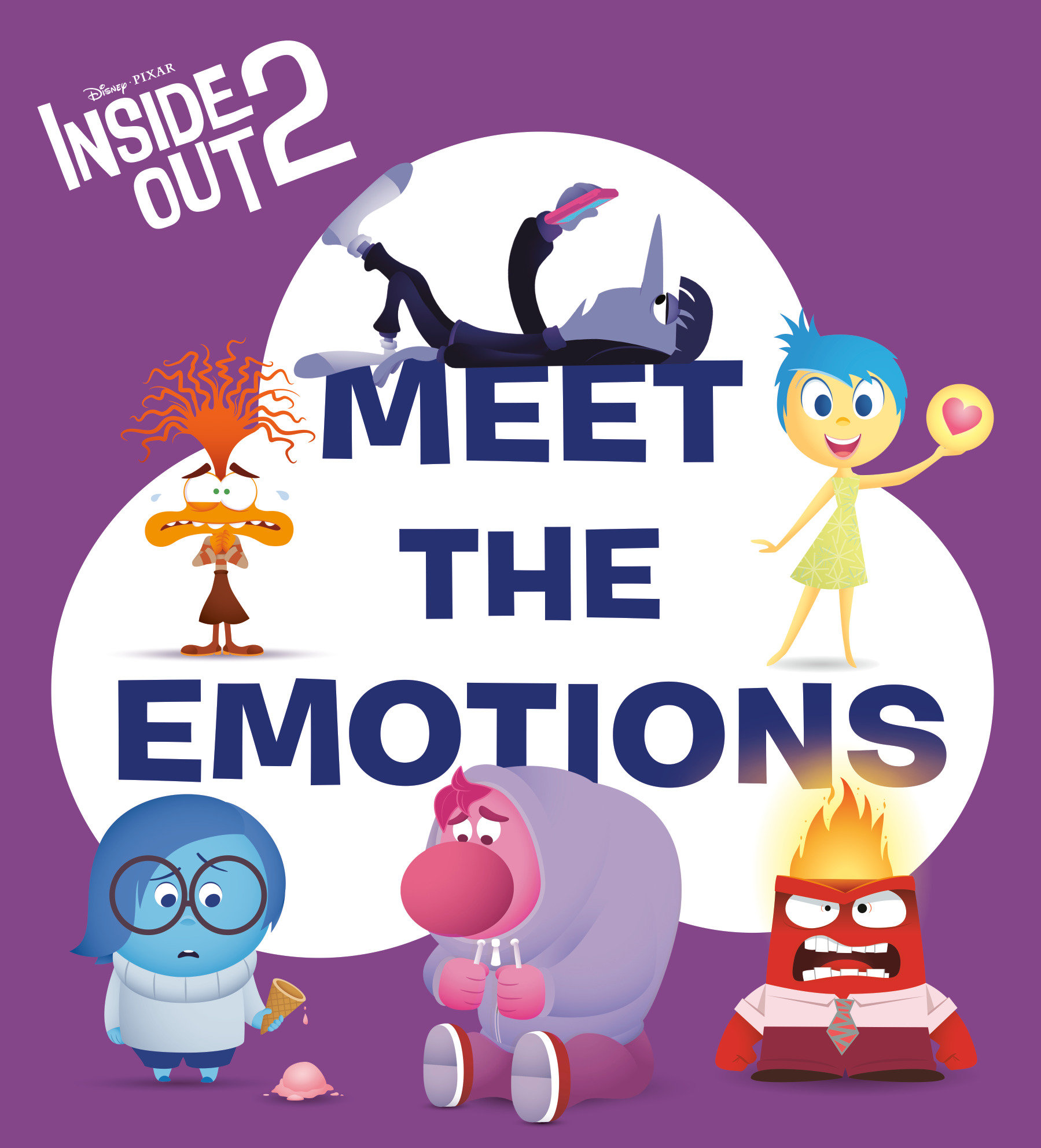Disney Inside Out 2 Board Book Hardcover