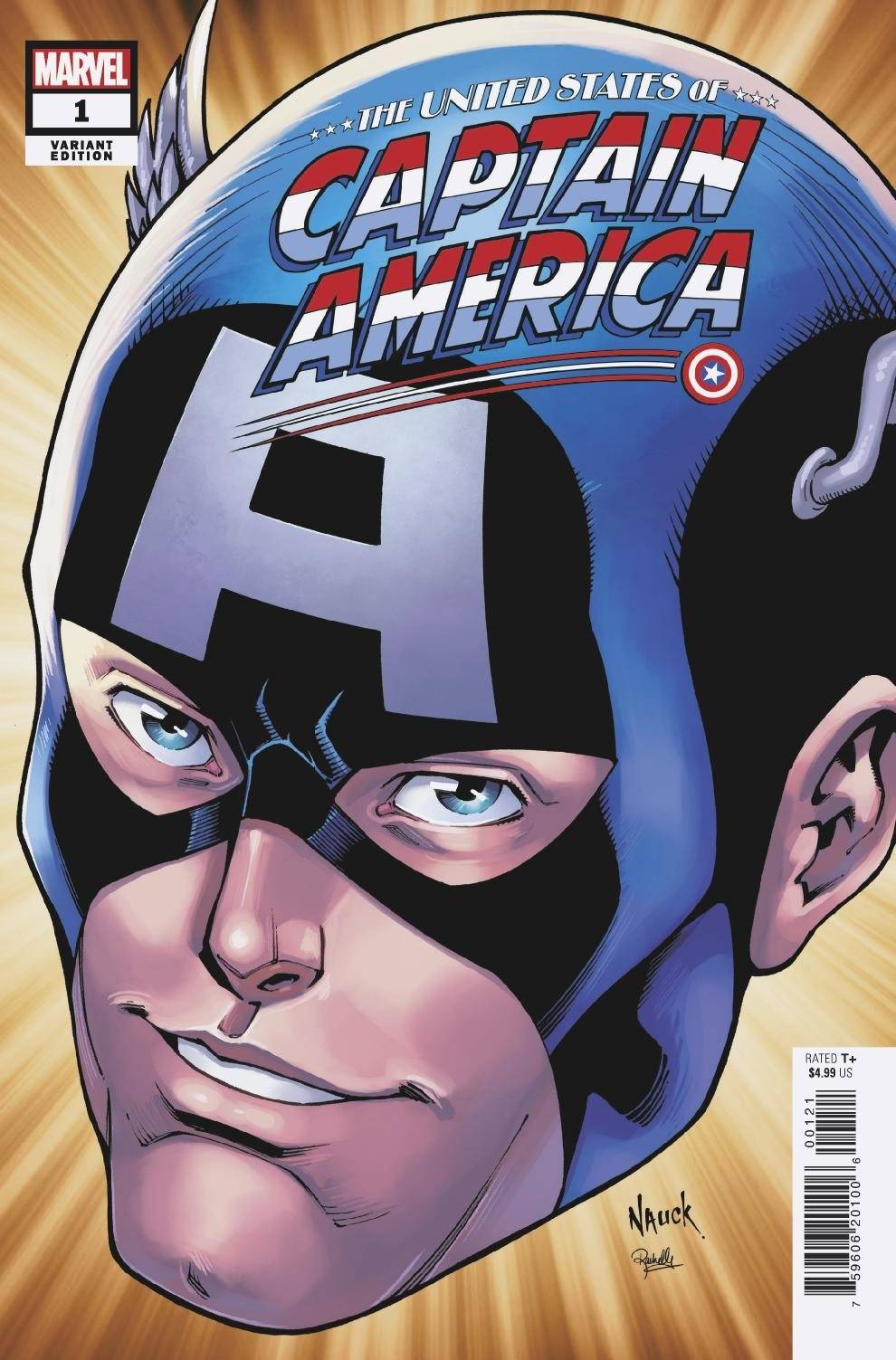 United States of Captain America #1 Nauck Headshot Variant (Of 5)