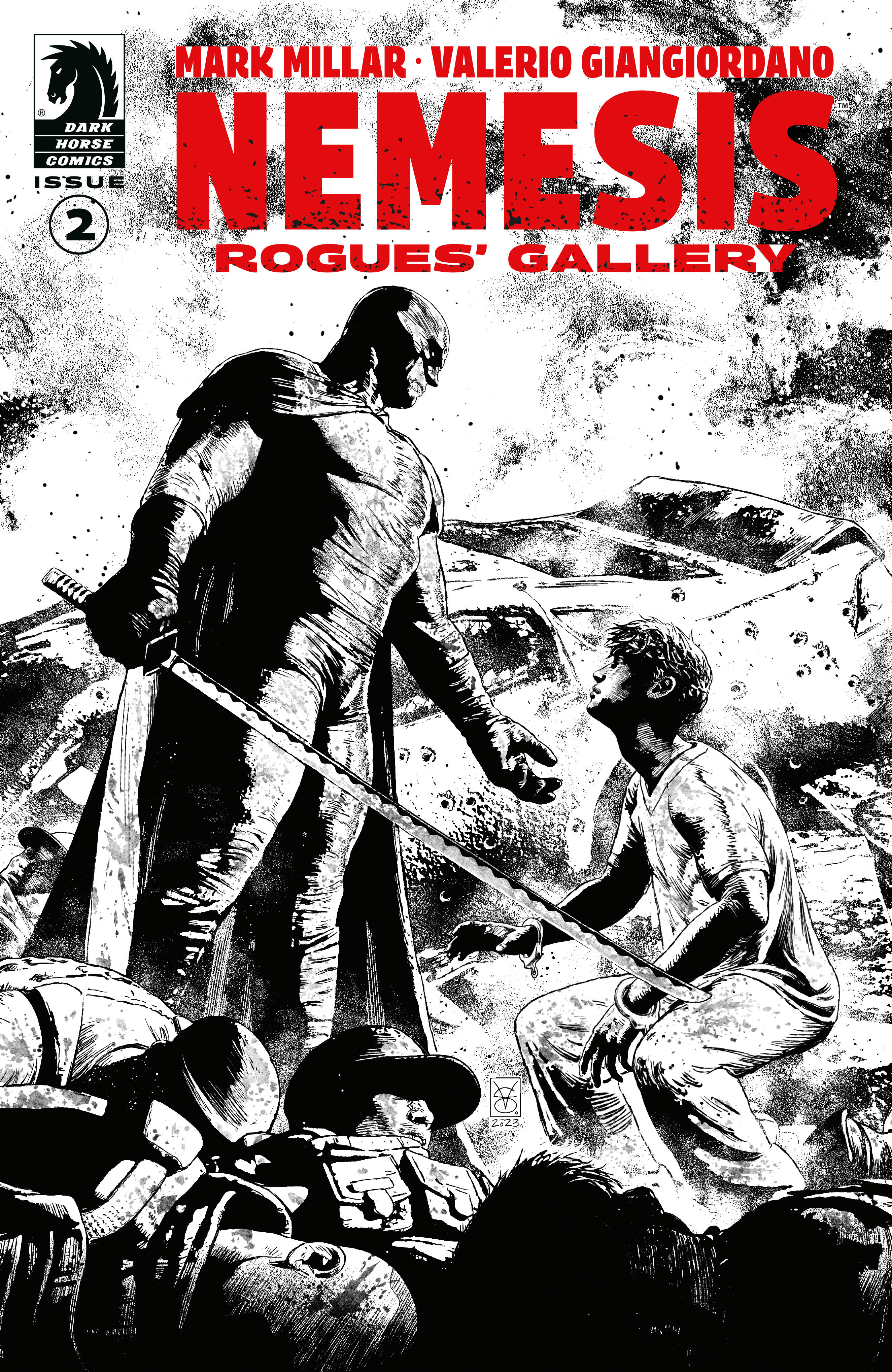 Nemesis Rogues' Gallery #2 Cover B (B&W) (Valerio Giangiordano) 1 for 10 Incentive