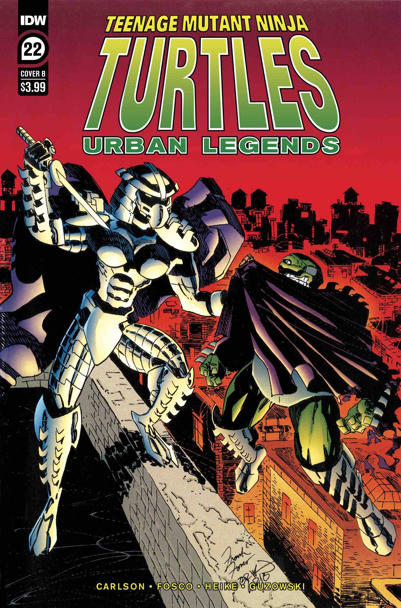 Teenage Mutant Ninja Turtles Urban Legends #22 Cover B Fosco & Larsen