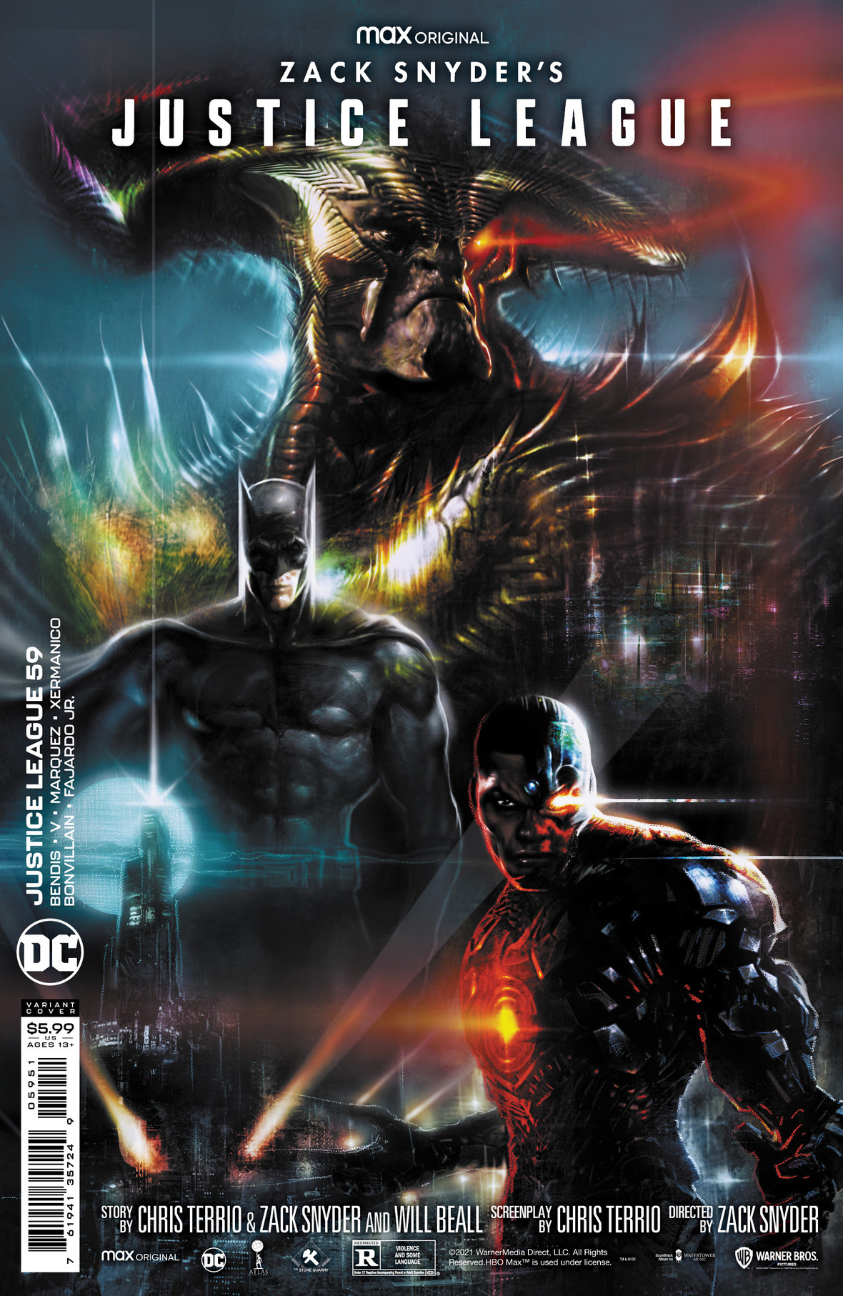 Justice League #59 Cover E Liam Sharp Snyder Cut Variant (2018)